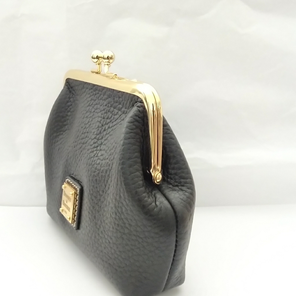 !SOLD! Dooney Black Leather Frame Wallet - Picture 2 of 6